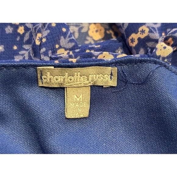 Vintage Y2K Charlotte Russe Floral Festival Flowy‎ Tank Top Size Medium USA - Picture 4 of 5